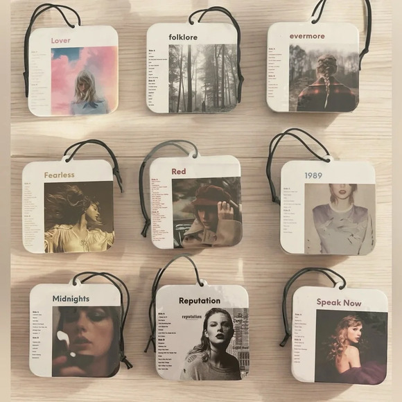 9 Taylor Swift Lovers Swiftie Era Car Room Air Fresheners Album Covers New - Picture 1 of 2